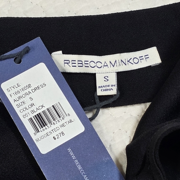 NWT Rebecca Minkoff Black Aurora Lace Shift Mini Dress - Picture 9 of 11